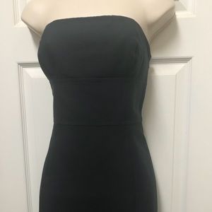 Navy Strapless Dress